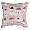 Manual Woodworks and Weavers Holiday Snow Pals Accent Pillow – 9×9 Climaweave Cushion for Winter Decor - 2 of 3