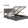 NicBex Queen/Full Size Upholstered Platform Bed with Lifting Storage for Kids Teens Adults - 3 of 4