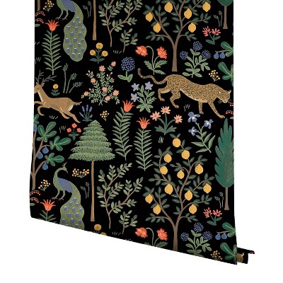 Black Self-Adhesive Removable Peel and Stick Wallpaper