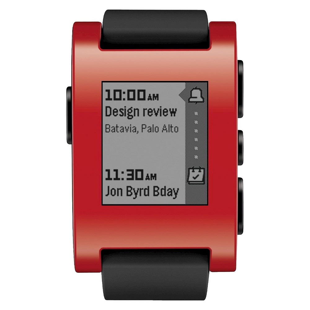 UPC 855906004061 product image for Pebble Smart Watch for iPhone and Android - Red | upcitemdb.com