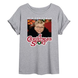 Women's - A Christmas Story - It's Christmas Ralph Oversized Graphic T-Shirt - 1 of 4
