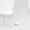 Wave Narrow Open Front White - Brightroom™: Stackable Storage Bin, 13" Cube Compatible, Cut-Out Handles - 3 of 3