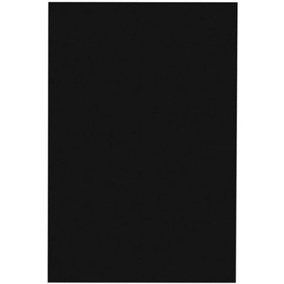 School Smart Folding Bristol Board, 9 x 12 Inches, Black, Pack of 100