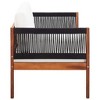 VidaXL Patio Sofa 2-Seater Solid Acacia Wood - 3 of 4