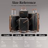 Lyngins 14/20/24/28 Inch 4 PCs Carry on Luggage Sets,Suitcases Sets with Spinner Wheels for Family Trips - 3 of 4