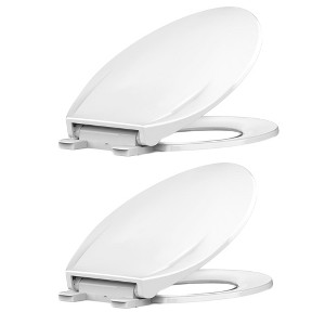 Toilet Seat, Soft Close Lid, Slow Close Noiseless Design, American Standard Compatible - 1 of 1