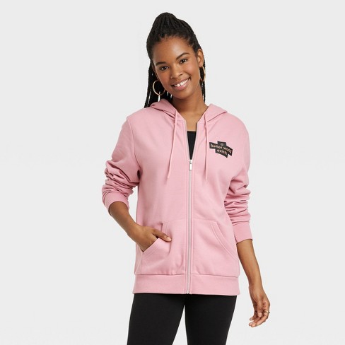 Women's Philadelphia Printworks Peace Graphic Hoodie - Rose Pink