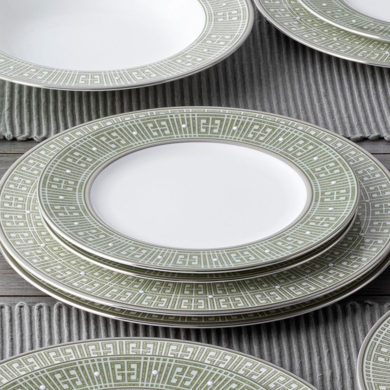 Noritake Infinity Green Platinum Set of 4 Salad Plates, 5 of 10