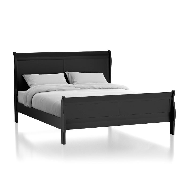 3pc Sliver Sleigh Bed with 2 Nightstands - HOMES: Inside + Out, 5 of 8