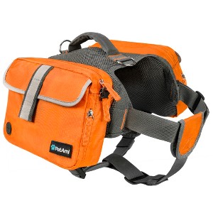 PetAmi Dog Backpack Saddle Bag, Vest Pack for Dogs to Wear, Harness Reflective Safety Side Pockets Leash Hook Camping Hiking Travel - 1 of 4
