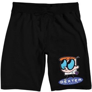 Dexter's Laboratory Boy Genius Men's Black Sleep Pajama Shorts - 1 of 4