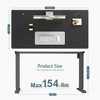 DOMETOUR Height Adjustable Electric Standing Desk, Sit Stand Up Down Computer Table, Ergonomic Memory Desktop Workstation - 4 of 4