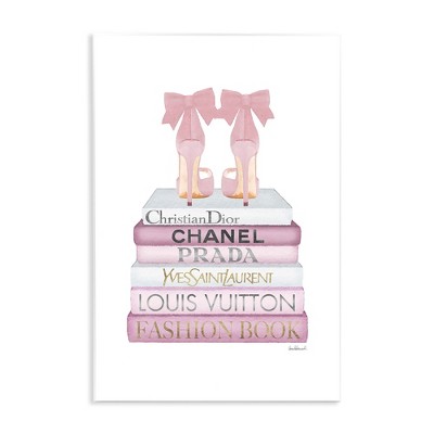 Stupell Industries Pastel Pink Heels & Books, 13" x 19"
