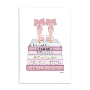 Stupell Industries Pastel Pink Heels & Books, 13" x 19" - 1 of 4
