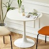 Dolonm Modern Round Dining Table, MDF Top,Mid-Century Kitchen Table for Small Spaces, Living Room, Office - 3 of 4