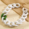 Statement Necklace for Women - Modern Chunky Acrylic Chain Choker - 2 of 4