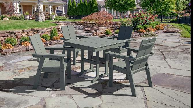 Moore POLYWOOD 35" Farmhouse Square Patio Dining Table - Threshold™, 2 of 12, play video