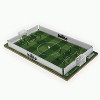 Binho Board Classic Board Game Stadium Stripes Edition - 2-Player Fast-Paced Finger Flicker Pinball Family Board Games - Portable Tabletop Sports Game - 2 of 3