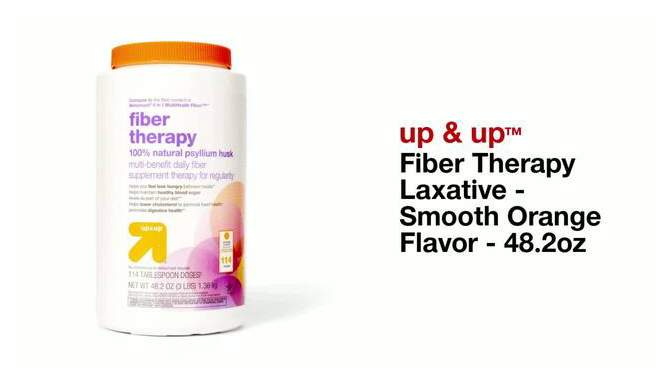 Fiber Therapy Laxative - Smooth Orange Flavor - 48.2oz - up &#38; up&#8482;, 2 of 6, play video