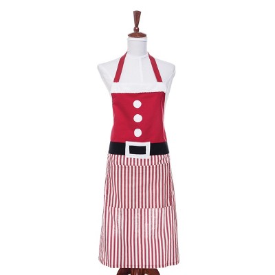 striped apron