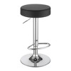 Adjustable Hydraulic Bar Stool, Padded Round Seat with Footrest on Chrome Base for Kitchen, Home Bar, or Counter - 2 of 4
