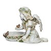 Roman 10.75" Solar Angel Bird Bath Resin Outdoor Garden Statue Gray - 3 of 4