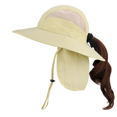 Tirrinia Fishing Hat With Ear Neck Flap Cover Wide Brim Sun