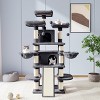 Allewie 68 Inches Cat Tree/Cat Tree House and Towers for Large Cat/Cat Climbing Tree with Cat Condo/Cat Tree Scratching Post/Multi-Level Large Cat Tree - 2 of 4