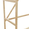 vidaXL Coat Rack with Shelves and Wheels 90 x 40 x 189.5 cm in Bamboo - 4 of 4