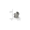 Black Bow Jewelry Sterling Silver Baby Carriage Bead Charm - 3 of 4