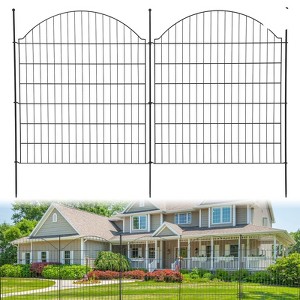 Garden Fence, 15/10 Panel Rustproof Metal No Dig Fence Panels, Garden Fencing Outdoor for Yard - 1 of 4