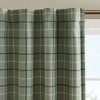 PAGED 50x84 Inch Back Tab Yarn Dyed Plaid Weave Blackout Curtains,Curtain Panels with Fleece Lining for Living Room,Bedroom - 4 of 4