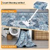 Acekool Modern Geometric Trellis Washable Area Rug, Non-Slip Low-Pile Indoor Carpet for Living Room, Bedroom, Dining Room, Office - 2 of 4