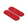 Unique Bargains Car Reflective Safety Warning Self-adhesive Tape Sticker 4.7"x1.6" Red 4 Pcs - 3 of 3