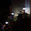 LumaBase Solar-Powered Ground Lights, Black Window - Set of 4 - 4 of 4