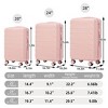 20"/24"/28" 3 pcs/set in ABS Spinner Wheel Luggage, Matching Color with Combination Lock - 2 of 4