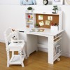 Children's Desk and Chair Set with Storage Shelf Kids' School Study Desk Set Perfect for Bedrooms - 4 of 4