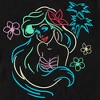 Men's The Little Mermaid Ariel Neon Light Print T-Shirt - 2 of 4