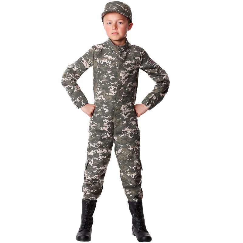 HalloweenCostumes.com Boy's Modern Combat Soldier Costume, 1 of 4