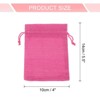 Unique Bargains Cotton Linen Burlap Bags with Drawstring 20 Pcs - 2 of 4