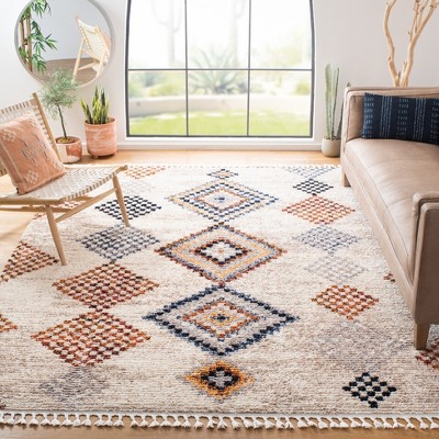 Gray Diamond Flat Woven 8' x 10' Synthetic Area Rug