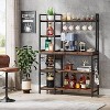LITTLE TREE 5 Tier 43" Bakers Rack Brown/Black - 4 of 4