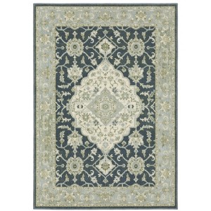 Oriental Weavers Branson BR05A Teal Blue/ Ivory Indoor Area Rug - 5'3" x 7'3" - 1 of 4