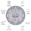 Tucson Vintage Persian TSN117 Power Loomed Machine Washable Skid-Resistant Indoor Rugs - Safavieh - 4 of 4