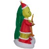 Gemmy 6 ft Airblown® Blowup Inflatable Grinch & Max with Tree &Built-In LED Lights Outdoor Decoration - Red - 2 of 3
