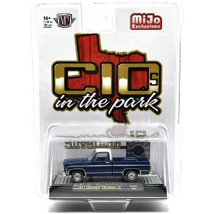 M2 Machines 1977 Chevrolet Cheyenne 10 Blue C10s In The Park Hobby Exclusive 1:64 Scale - 1 of 3
