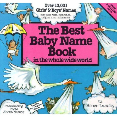 The Best Baby Name Book - by  Bruce Lansky (Paperback)