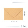 Unique Bargains Invitation Envelopes for Greeting Cards Wedding Birthday Christma 5 Pcs - 2 of 4