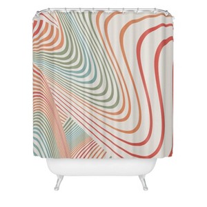 Futury Shower Curtain - Deny Designs: Polyester Microfiber, Machine Washable, Ring Top Hanging Style - 1 of 3