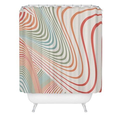 Futury Shower Curtain - Deny Designs: Polyester Microfiber, Machine Washable, Ring Top Hanging Style - image 1 of 3